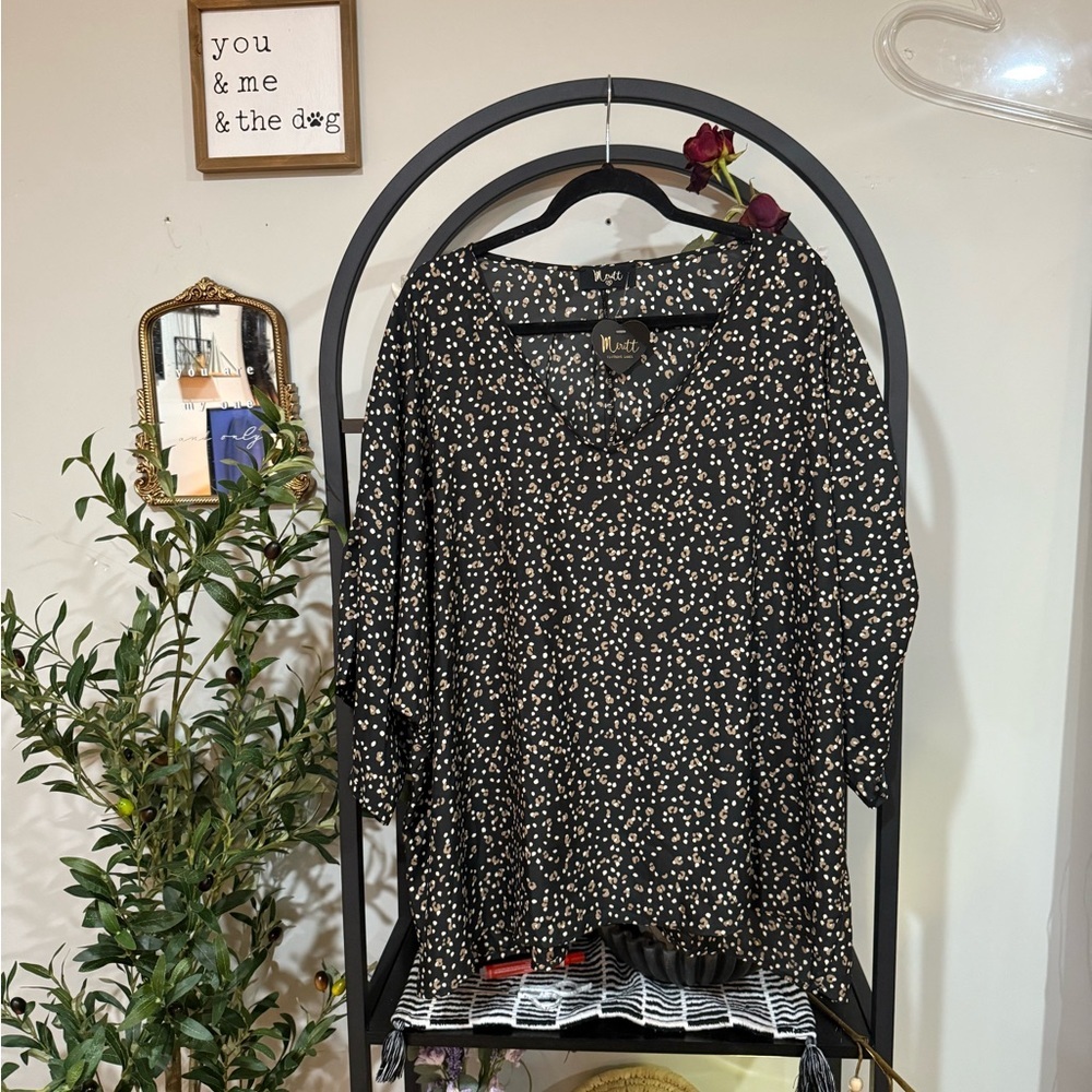 meritt short sleep plus size top 3x new with tags